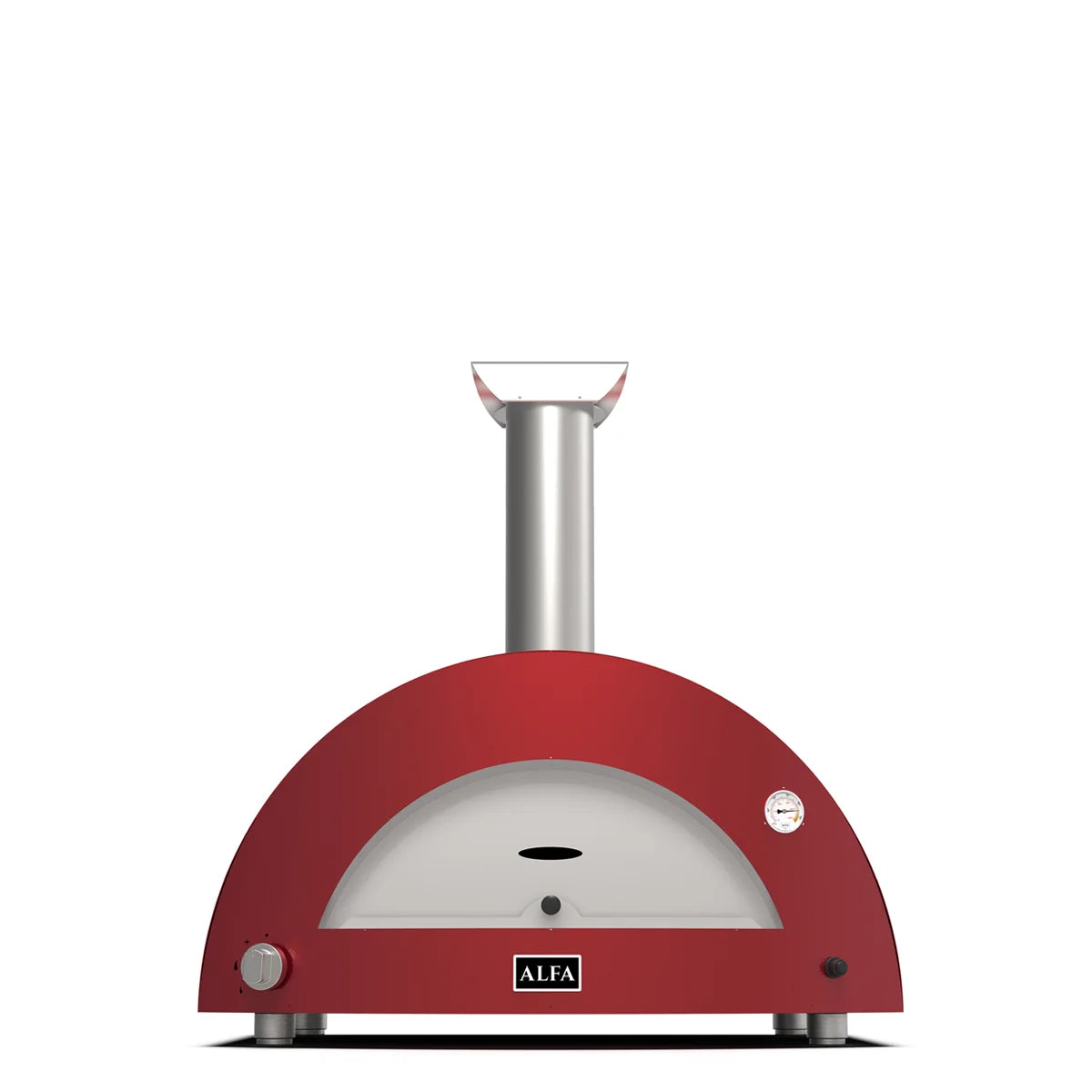 Alfa Moderno 3 Pizze Oven-Red