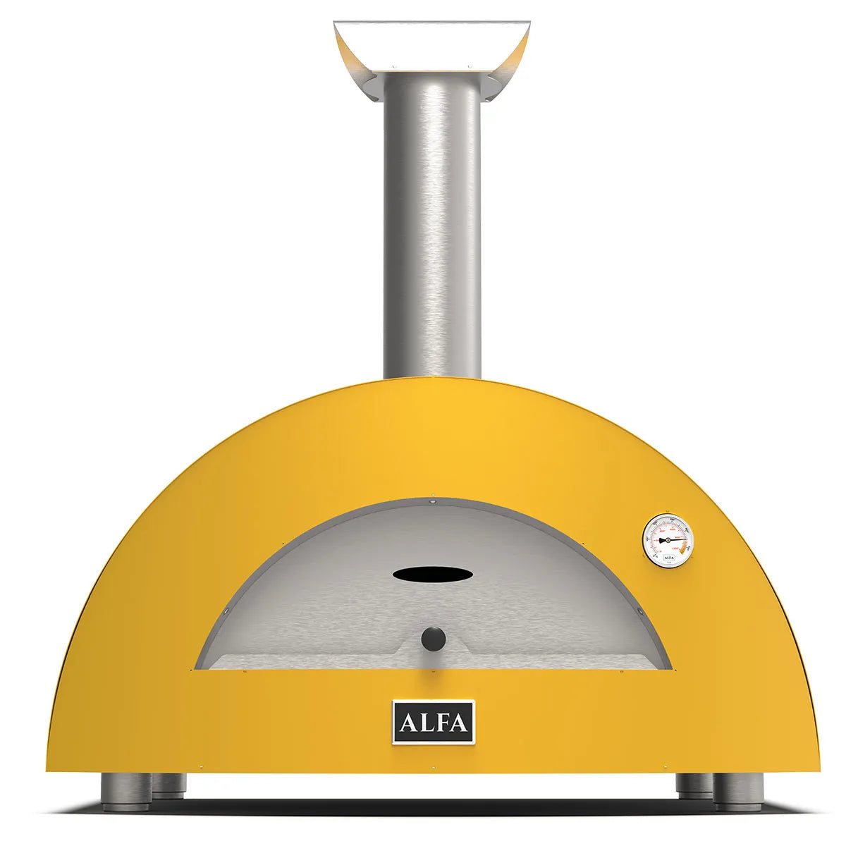 Alfa Moderno 3 Pizze Oven-Yellow