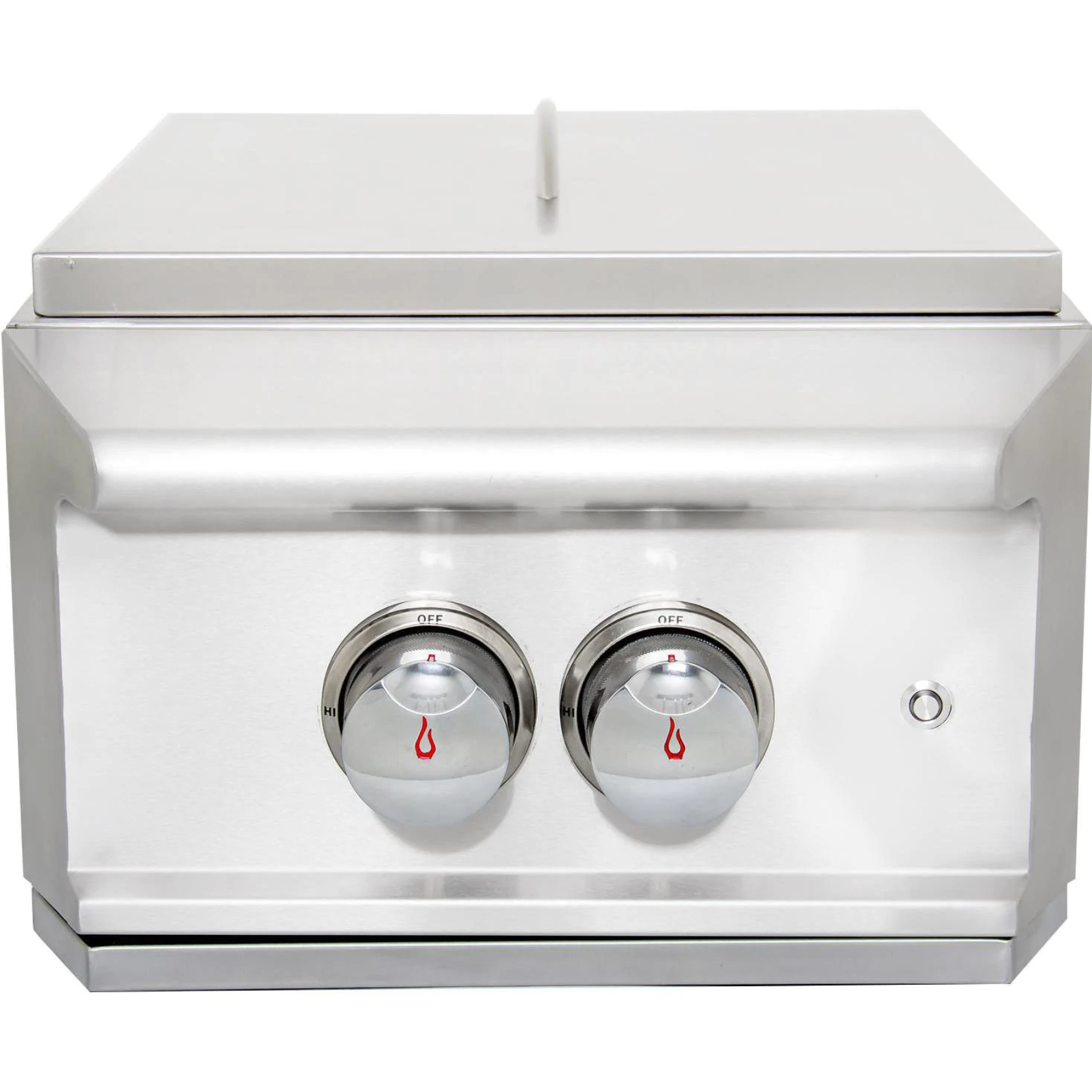 Blaze Professional LUX Built-In Gas High Performance Power Burner W/ Wok Ring & Stainless Steel Lid I The BBQHQ