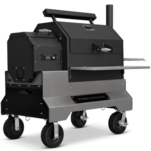 Yoder Smokers Competition Cart W/ Storage Drawer, Stainless Steel Shelves + 10" Wheels+2nd Level Slide Out