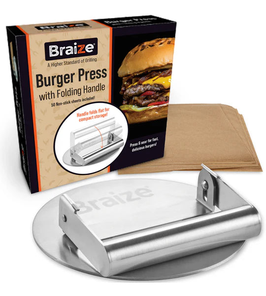 Braize Burger Press w/ Folding Handle