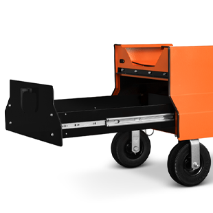 Yoder Smokers Competition Cart W/ Storage Drawer, Stainless Steel Shelves + 10" Wheels+2nd Level Slide Out