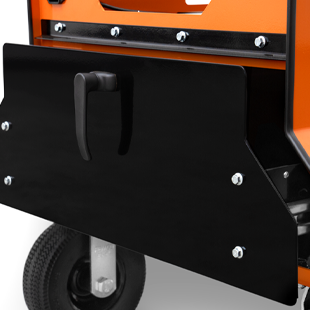 Yoder Smokers Competition Cart W/ Storage Drawer, Stainless Steel Shelves + 10" Wheels+2nd Level Slide Out