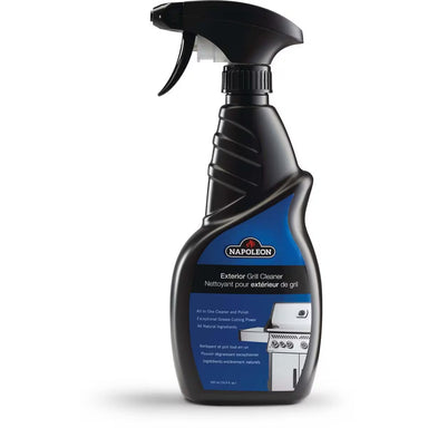 Napoleon Exterior Grill Cleaner spray bottle with black and blue label, trigger spray top, 500ml size
