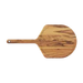 Acacia wood pizza peel server with round blade and wooden handle