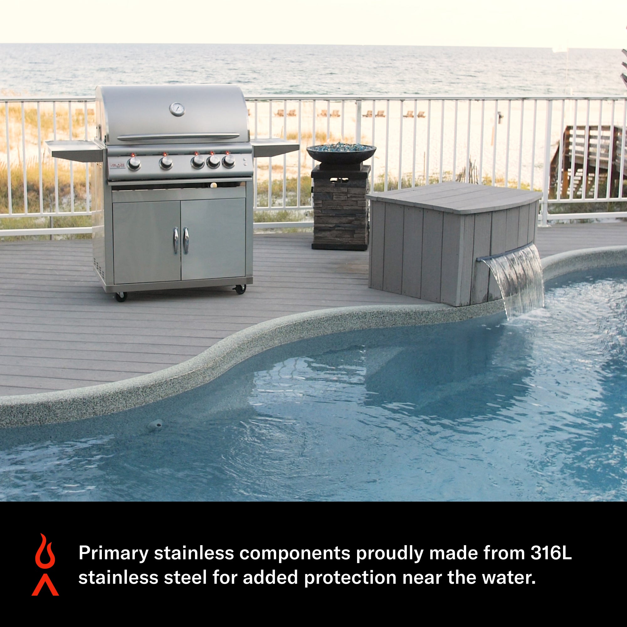 Blaze Marine Grade Grill Cart For 32" Grill-MG