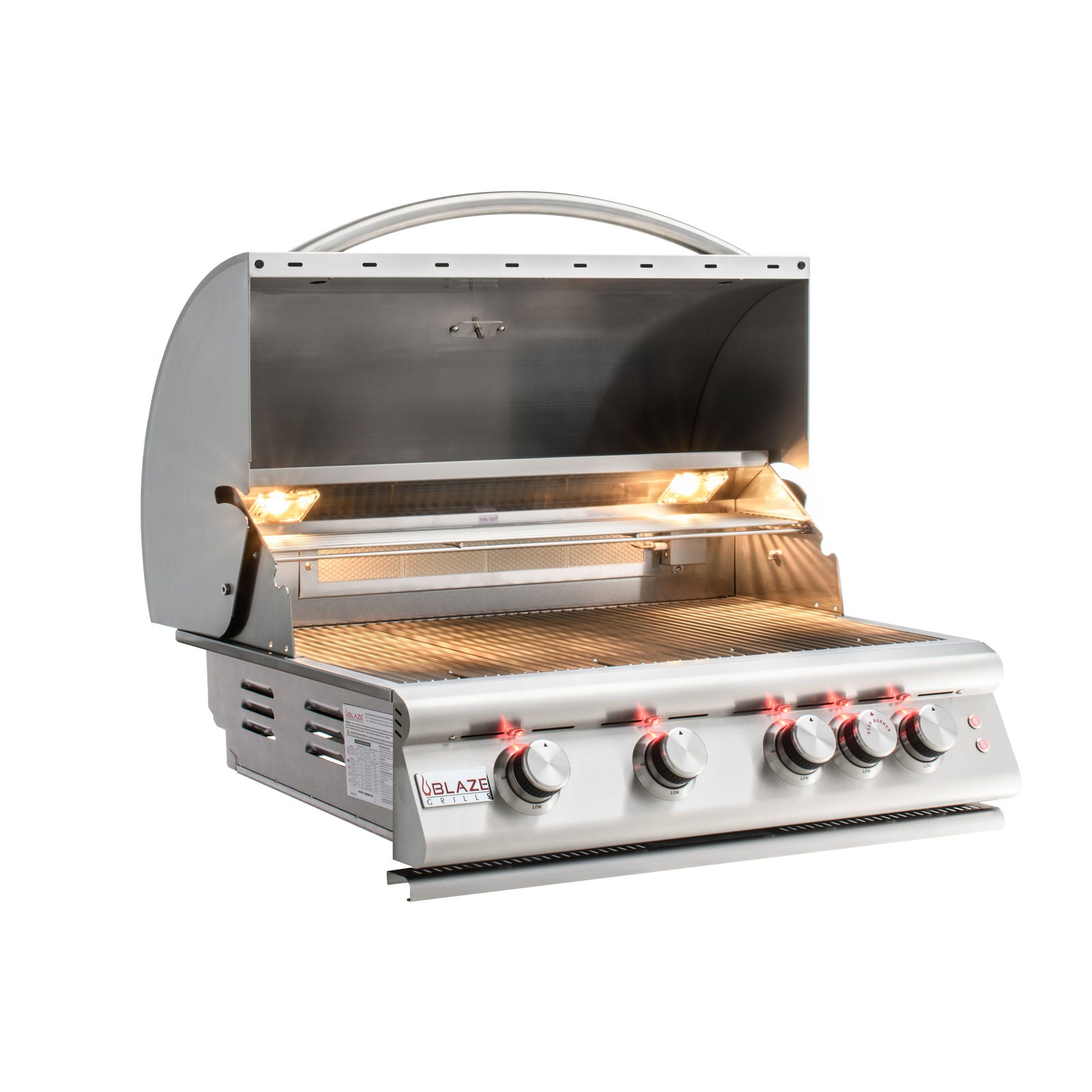 Blaze Premium LTE 32" 4-Burner Built-In Gas Grill With Rear Infrared Burner & Grill Lights