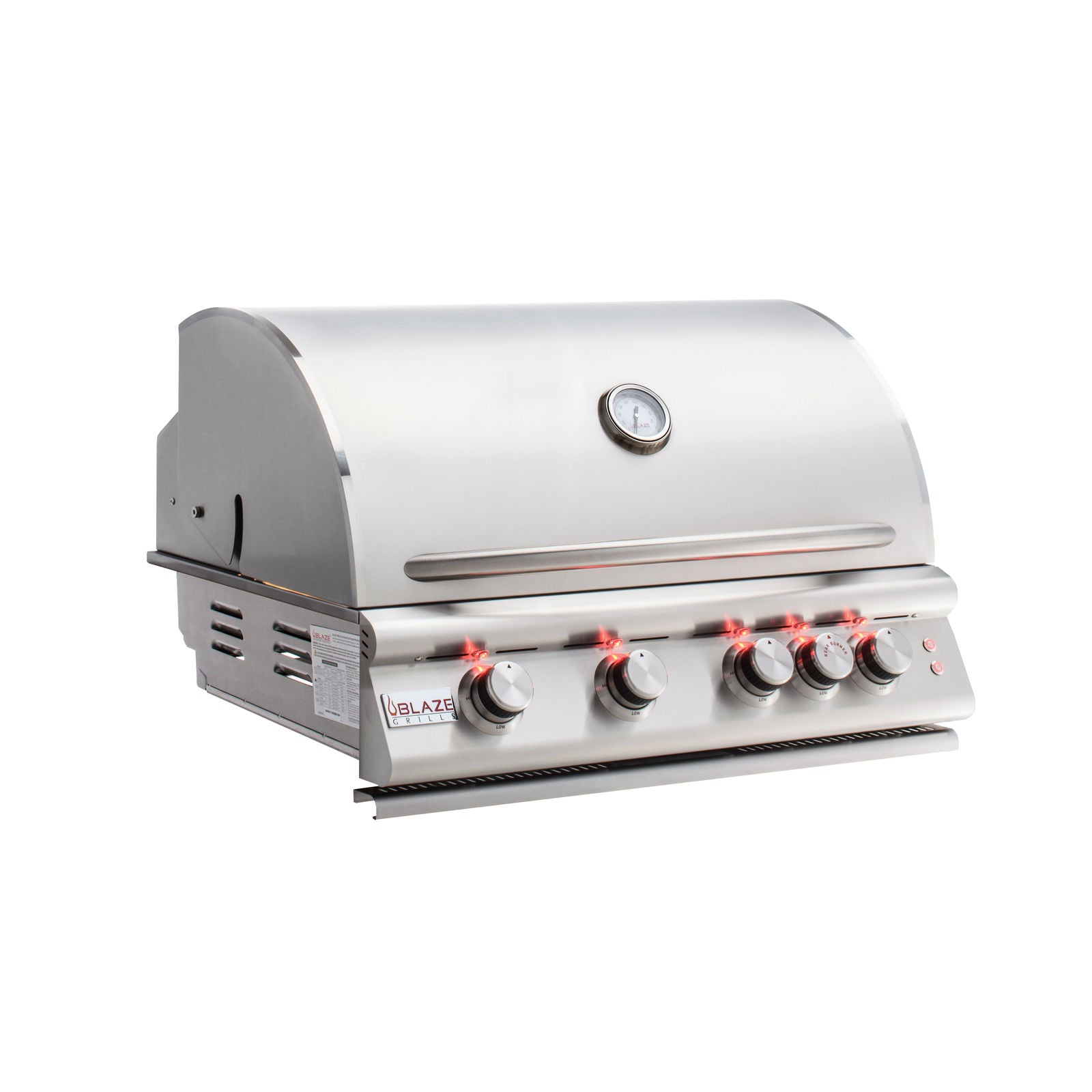 Blaze Premium LTE 32" 4-Burner Built-In Gas Grill With Rear Infrared Burner & Grill Lights