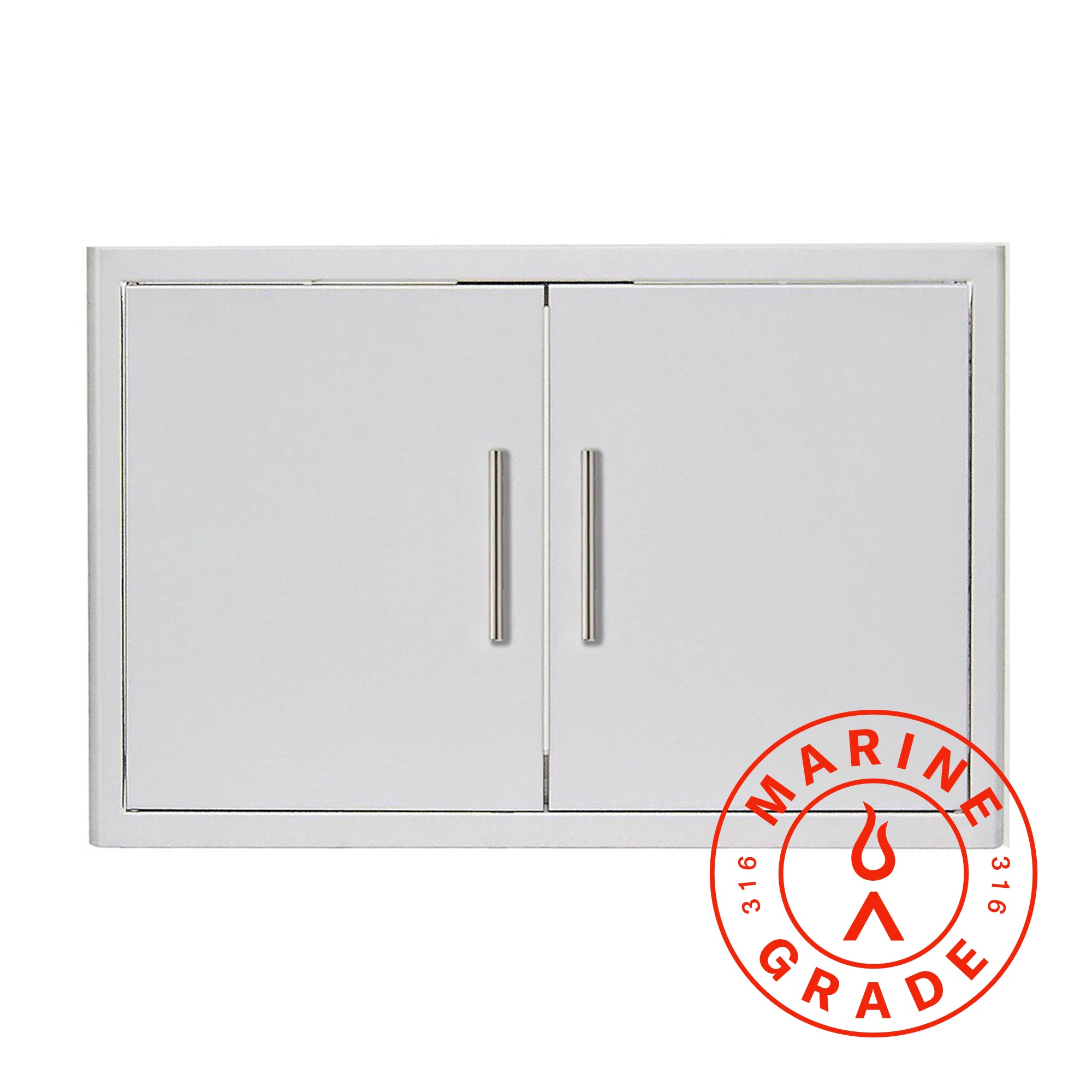 Blaze Marine Grade 32" Stainless Steel Double Door w/ Paper Towel Holder-MG