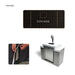 Black textured Keg grill cover with elastic securing straps and COV-KEG branding