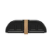 Black dome kamado door with brass handle and hinges