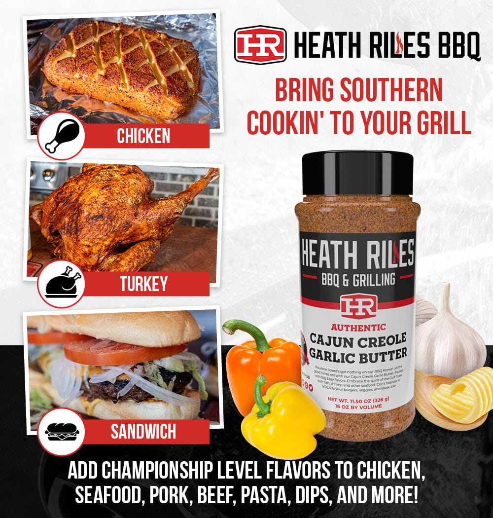 Heath Riles BBQ Cajun Creole Garlic Butter Rub