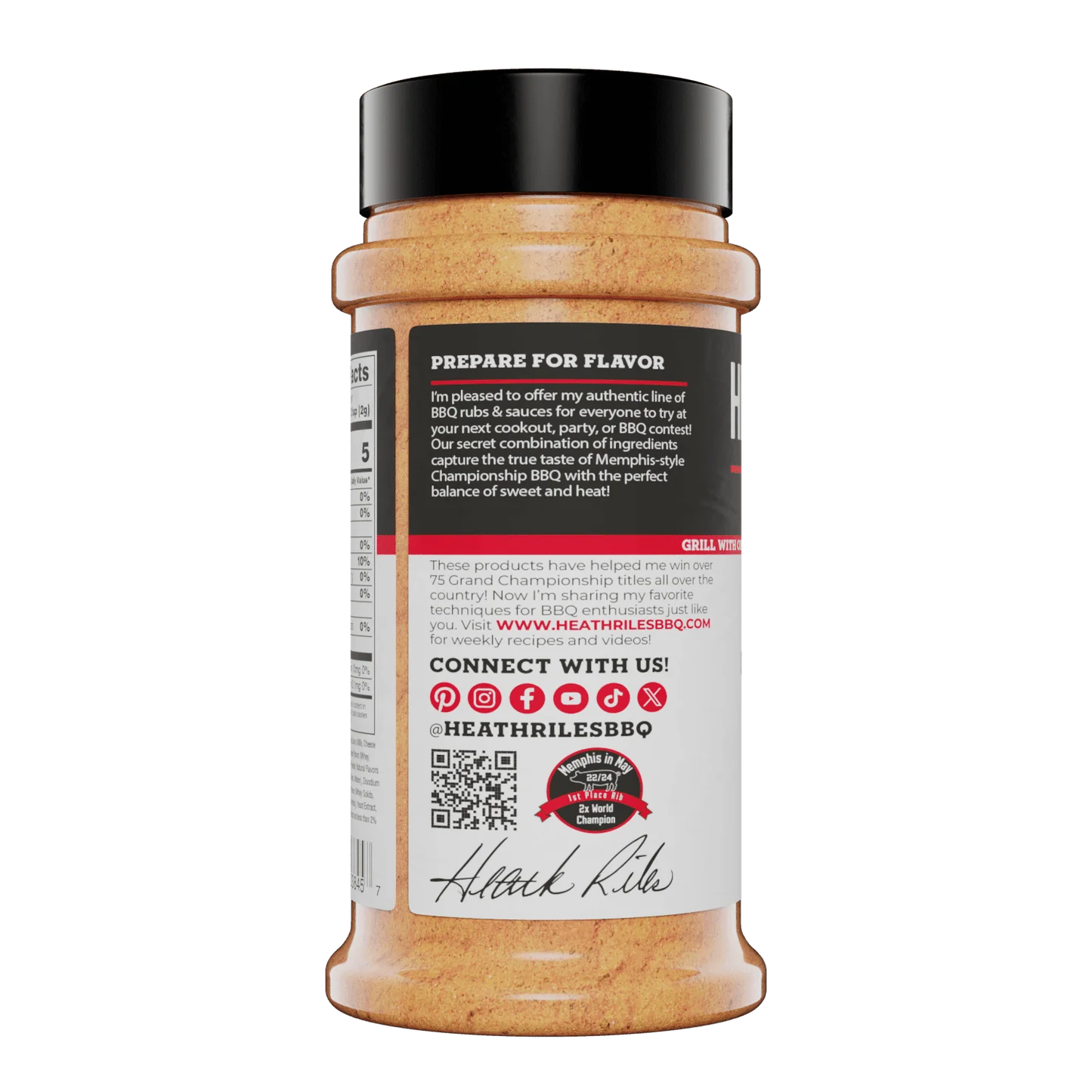 Heath Riles BBQ Garlic Parmesan Garlic Seasoning - 8oz.
