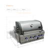 MONT ALPI 32" Built-in  GAS GRILL