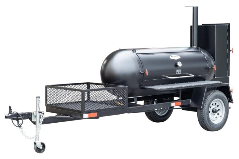 Meadow Creek TS-250 Barbeque Offset Smoker Trailer