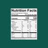 Nutrition Facts label on white background showing serving size, calories, and macronutrient information