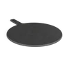 Black oval kamado grill cover with handle strap