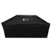 Mont Alpi black grill cover with logo, waterproof outdoor kitchen protection