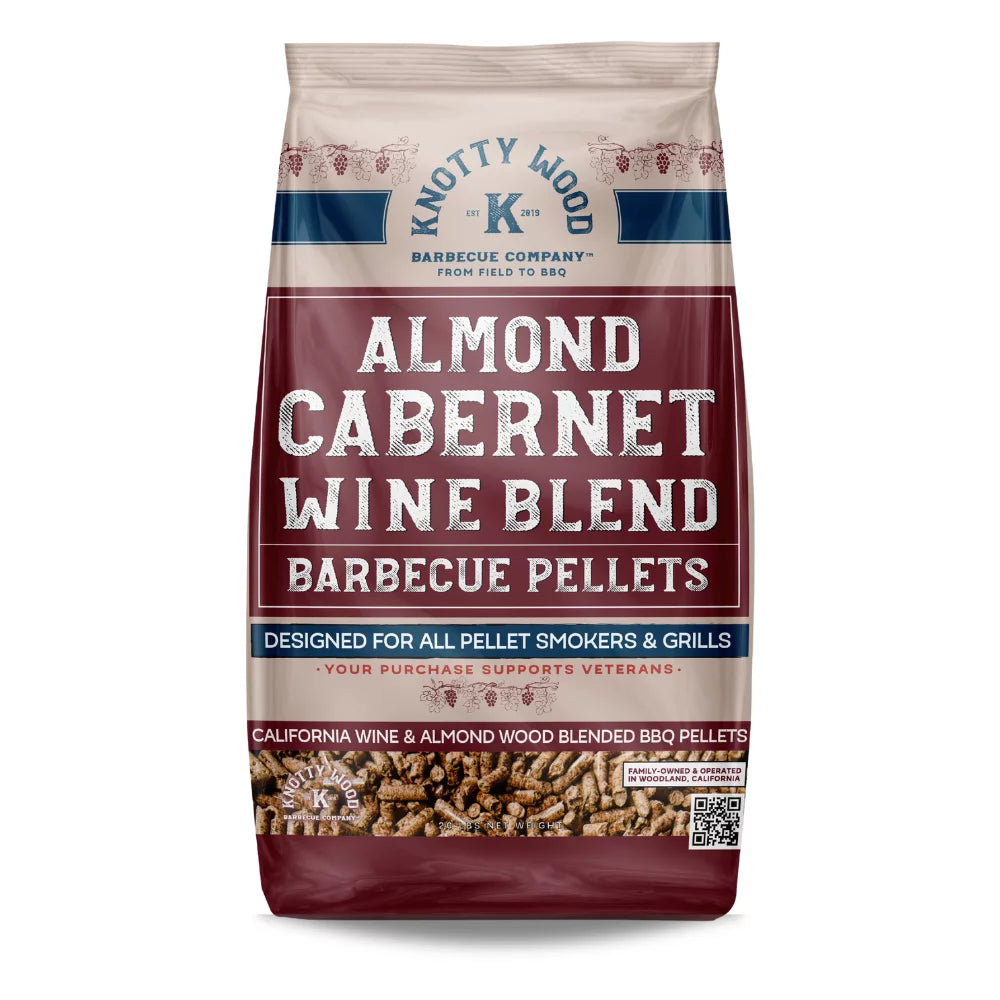 Knotty Wood Almond Cabernet Wine Blend Barbeque Pellets