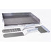 Mont Alpi stainless steel griddle plancha with 4-piece tool set including spatulas and scraper