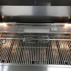 Mont Alpi Deluxe Series 10 Ft Natural Gas Outdoor Kitchen Island w/ Side Burner & Beverage Center