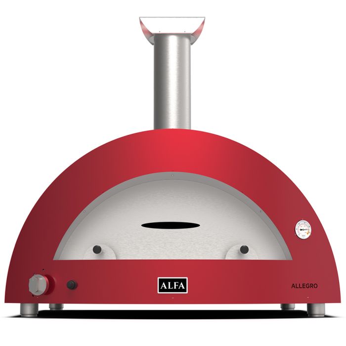 Alfa Moderno 5 Pizze Gas Pizza Oven-Red