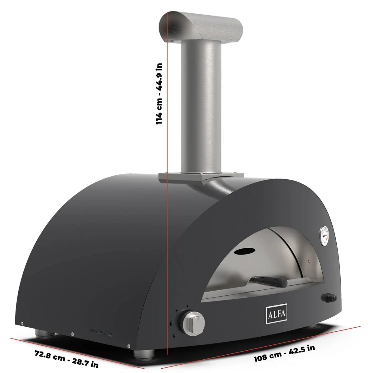 Alfa Moderno 3 Pizze Wood Fired Pizza Oven