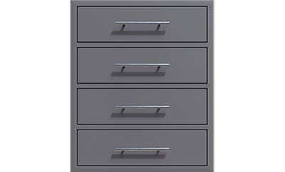 CHALLENGER DESIGNS CANYON COLLECTION 4 DRAWER CABINET-18" OR 24" WIDE