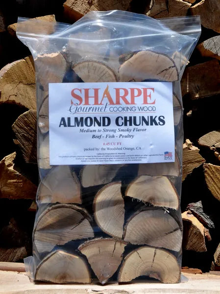 Almond Chunks - Sharpe Gourmet Cooking Wood Bag