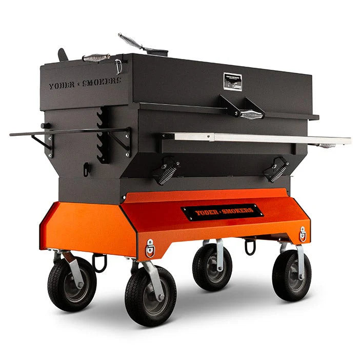Yoder Smokers Flat Top Charcoal Grill  24" x 48"- Competition Cart