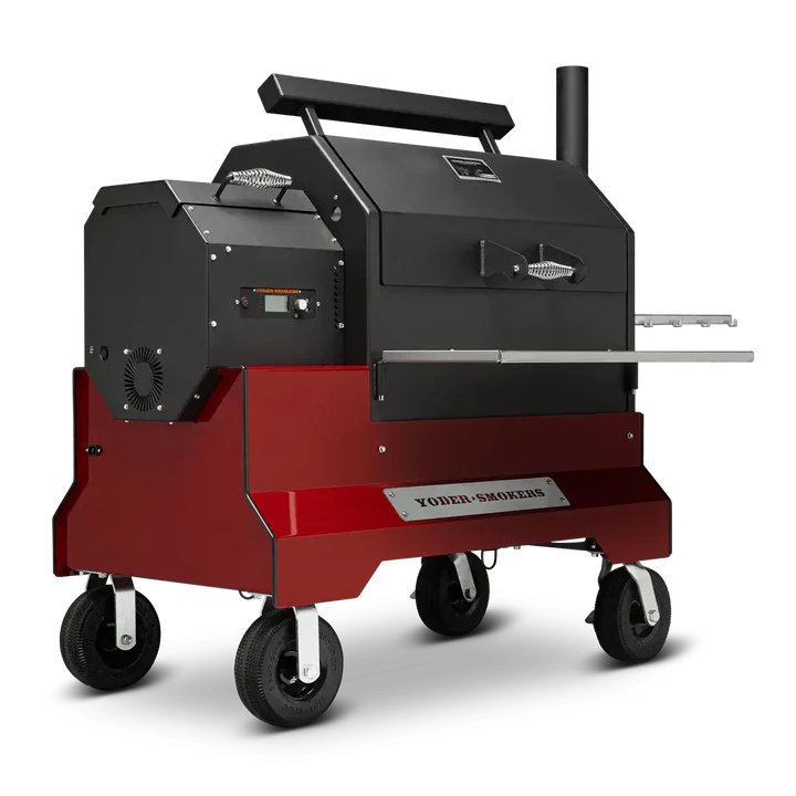 Yoder Smokers Competition Cart W/ Storage Drawer, Stainless Steel Shelves + 10" Wheels+2nd Level Slide Out