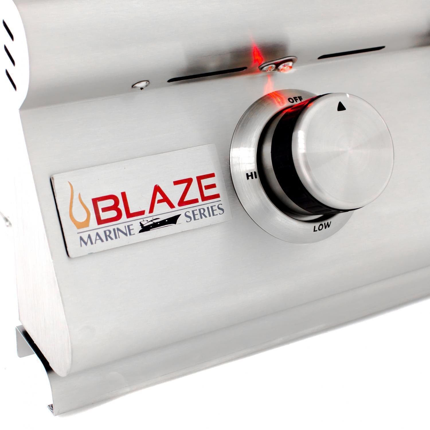 Blaze Premium LTE Marine Grade 32" 4-Burner Built-In Gas Grill With Rear Infrared Burner & Grill Lights I The BBQHQ