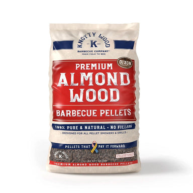 Knotty Wood 100% Pure Almond Wood Pellets - TheBBQHQ