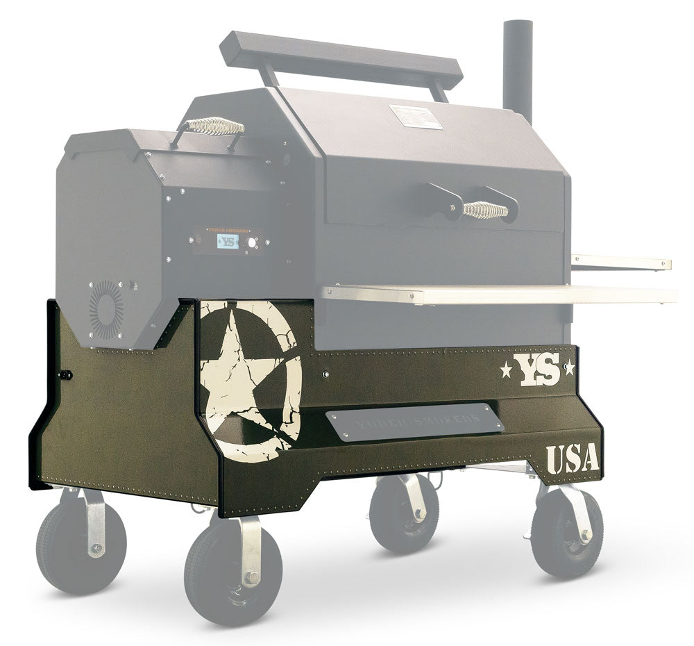 Yoder Smokers YS640 Competition Cart Magnetic Wrap - Military Green