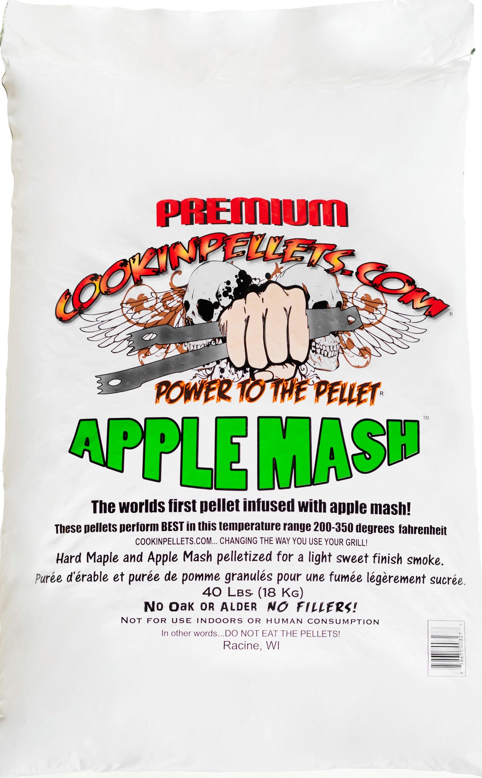 Cookin' Pellets Apple Mash - 40lb