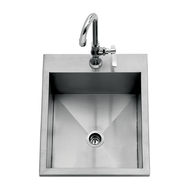 Delta Heat 15" Outdoor Sink (Cold Faucet Included)-TheBBQHQ