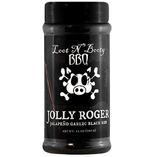 Loot N' Booty BBQ Jolly Roger Jalapeno Garlic Black Rub - TheBBQHQ