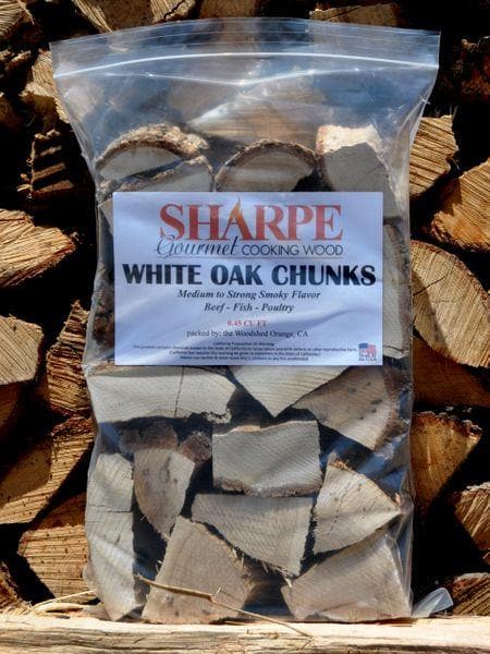 White Oak Chunks - Sharpe Gourmet Cooking Wood Bag-TheBBQHQ