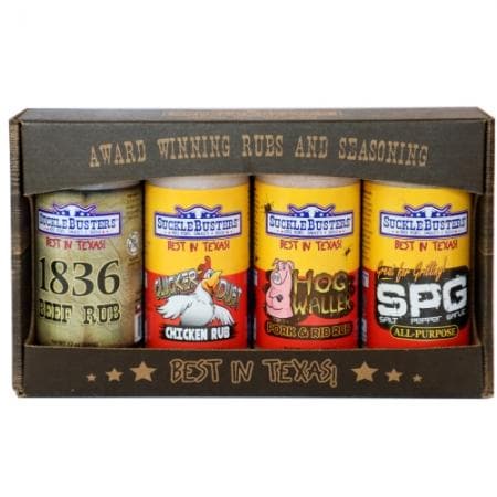 Suckle Busters Gift Box BBQ Rubs 4 Large Jars-TheBBQHQ