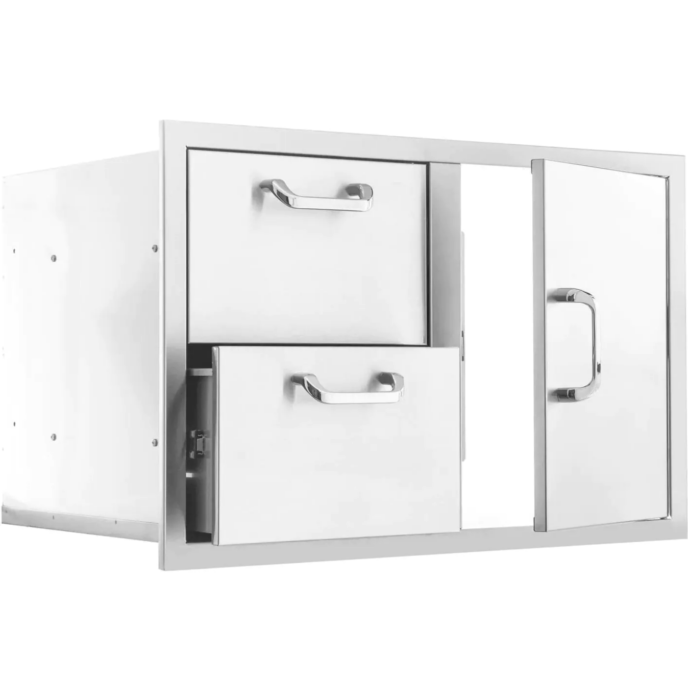 PCM 260 Series 32" Stainless Steel Reversible Access Door & Double Drawer Combo