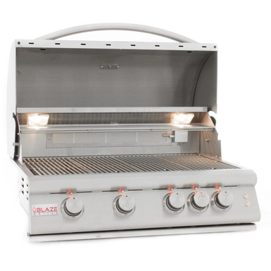 Blaze LTE 32" 4-Burner Built-In Gas Grill With Rear Infrared Burner & Grill Lights I The BBQHQ