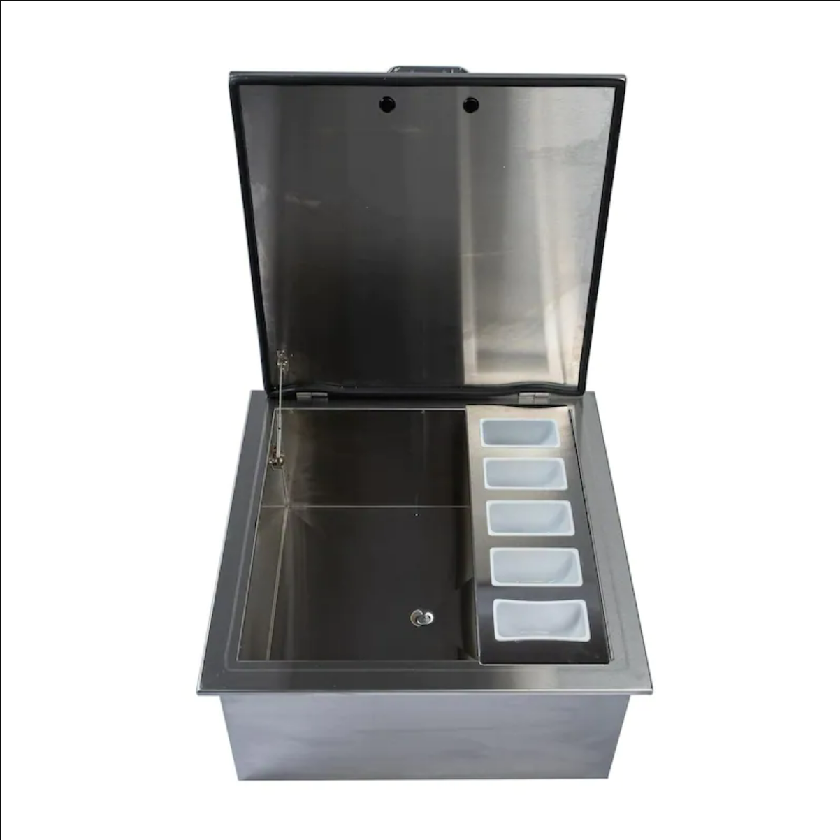 PCM 260 Series 25" Drop-In Ice Bin Cooler With Condiment Holder