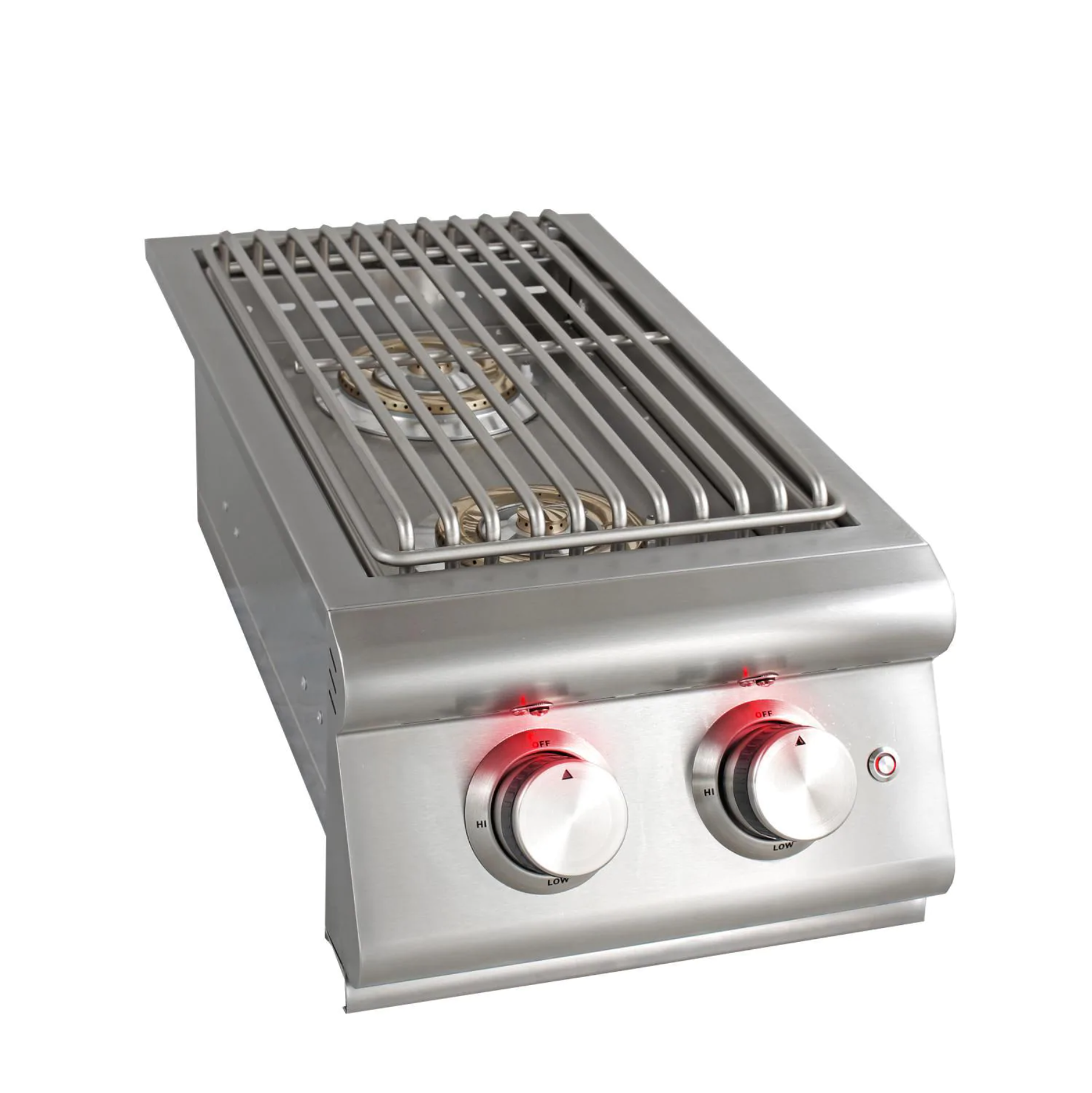 Blaze Premium LTE Built-In Stainless Steel Double Side Burner With Lid I The BBQHQ