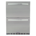 Blaze 23.5" 5.1 Cu. Ft. Outdoor Rated Stainless Steel Double Drawer Refrigerator I The BBQHQ